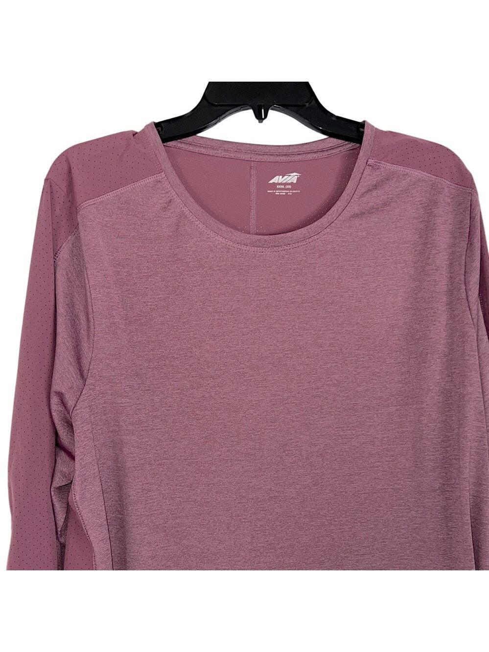 Avia Women's Purple Long Sleeve Top Plus size XXXL (22) - Picture 11 of 11